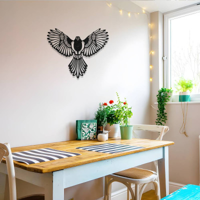 Kanatlarını Açmış Kuş Metal Duvar Dekoru