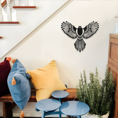 Kanatlarını Açmış Kuş Metal Duvar Dekoru