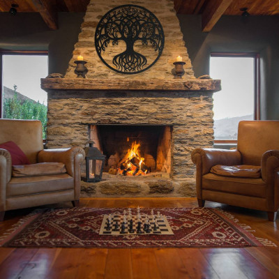 Modern Hayat Ağacı Metal Duvar Dekoru