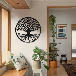 Hayat Ağacı (Tree of Life) Metal Duvar Dekoru