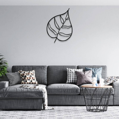 Monstera Yaprağı Metal Duvar Dekoru
