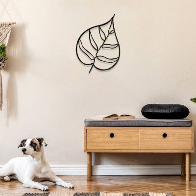 Monstera Yaprağı Metal Duvar Dekoru