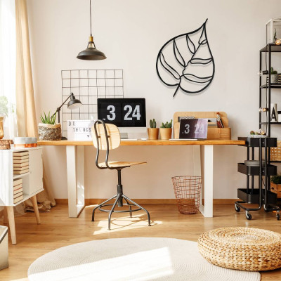 Monstera Yaprağı Metal Duvar Dekoru