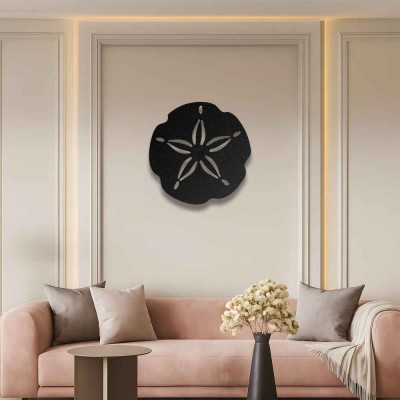 Deniz Yıldızı Kum Doları Metal Duvar Tablosu Salon Banyo Dekoru Deniz Temalı Metal Tablo