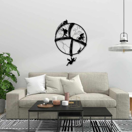 Dünya Gezginleri Duvar Oda Ev Aksesuarı Metal Tablo 