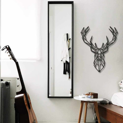 Geyik Duvar Oda Ev Aksesuarı Metal Tablo 
