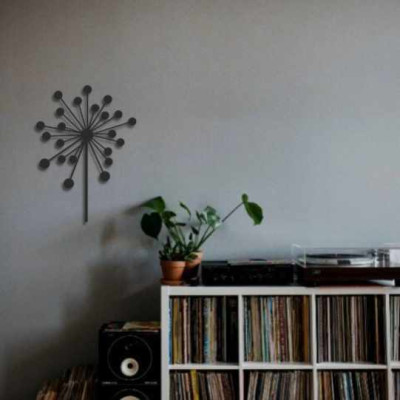 Karahindiba Duvar Oda Ev Aksesuarı Metal Tablo 