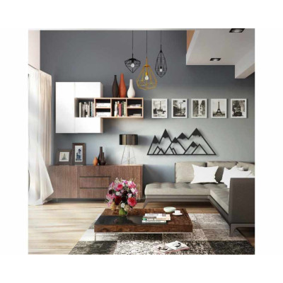 Karlı Sıradağ Duvar Oda Ev Aksesuarı Metal Tablo 