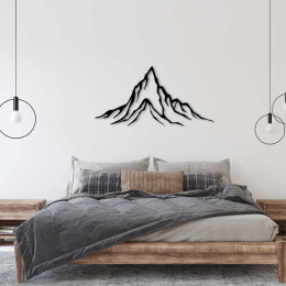 Yalnız Dağ Duvar Oda Ev Aksesuarı Metal Tablo 