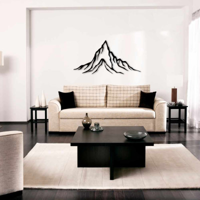 Yalnız Dağ Duvar Oda Ev Aksesuarı Metal Tablo 