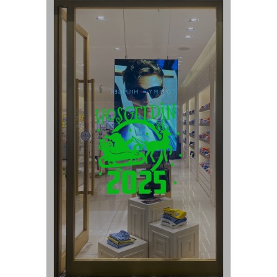 Geyik ve Noel Baba Kar Taneleri ve Hoşgeldin 2025 Yazısı Yılbaşı Süslemeleri