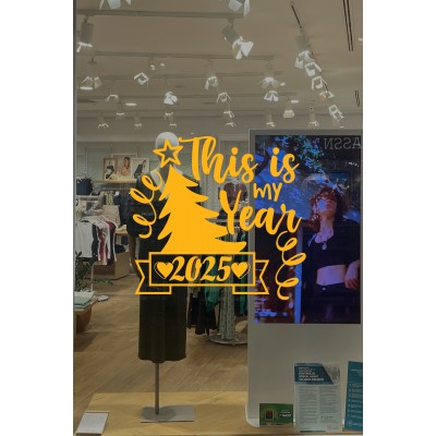 This Is My Year 2025 Yazısı Yılbaşı Süslemeleri Yeni Yıl Yılbaşı Vitrin Cam Sticker This Is My Year 2025 Yazısı Yılbaşı Süslemeleri Yeni Yıl Yılbaşı Vitrin Cam Sticker