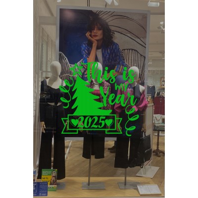 This Is My Year 2025 Yazısı Yılbaşı Süslemeleri Yeni Yıl Yılbaşı Vitrin Cam Sticker This Is My Year 2025 Yazısı Yılbaşı Süslemeleri Yeni Yıl Yılbaşı Vitrin Cam Sticker