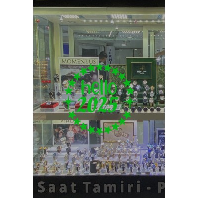 Dönen Yıldızlar ve Hello 2025 Yılbaşı Süslemeleri Yeni Yıl Yılbaşı Vitrin Cam Sticker Dönen Yıldızlar ve Hello 2025 Yılbaşı Süslemeleri Yeni Yıl Yılbaşı Vitrin Cam Sticker