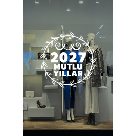 Yeni Yıla Özel 2027 Mutlu Yıllar Yazısı Taç Süslemesi Yılbaşı Stickerları Yeni Yıla Özel 2027 Mutlu Yıllar Yazısı Taç Süslemesi Yılbaşı Stickerları