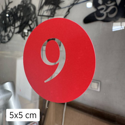 1 Den 15 Kadar Yuvarlağın İçinde Rakam Sayı Sticker Yapıştırma