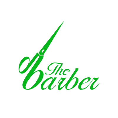 Kişiye Berberlere Özel The Barber Yazısı Sticker Yapıştırma