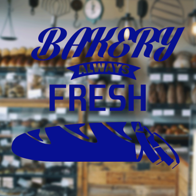 Fırın Ve Pastanelere Özel Bakery Always Fresh Sticker Yapıştırma