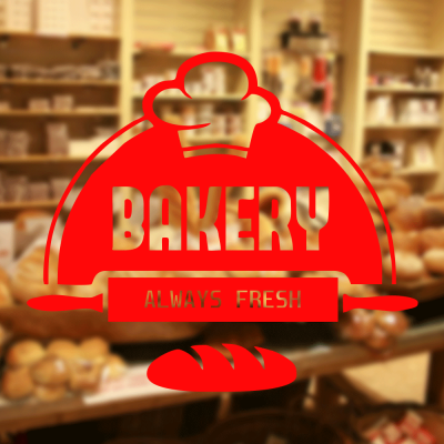 Fırın Ve Pastanelere Özel Bakery Sticker Yapıştırma