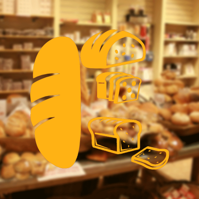  Fırın Ve Pastanelere Özel Ekmek Çeşitleri Sticker Yapıştırma
