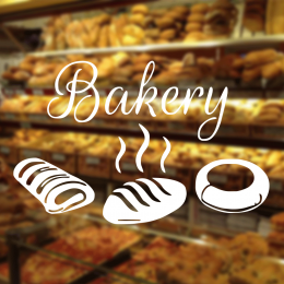 Fırın Ve Pastanelere Özel Fırından Yeni Çıkmış Ekmekler Sticker Yapıştırma