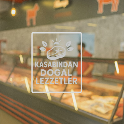 Kasabından Doğal Lezzetler Cam Stickerı