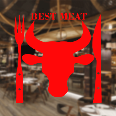 Kasap Ve Steak Houselara Özel Best Meat Sticker Yapıştırma