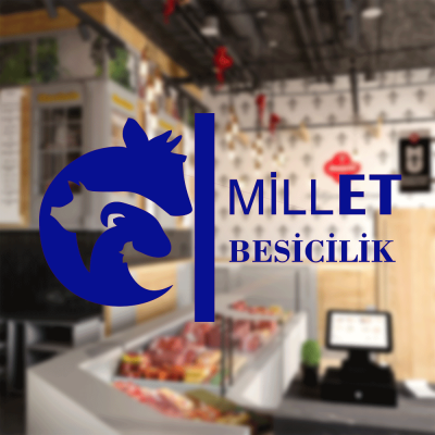 Kasap Ve Steak Houselara Özel Firma Millet Besicilik Sticker Yapıştırma
