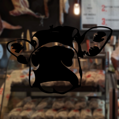 Kasap Ve Steak Houselara Özel İnek Yüzü Sticker Yapıştırma  Kasap Ve Steak Houselara Özel İnek Yüzü Sticker Yapıştırma