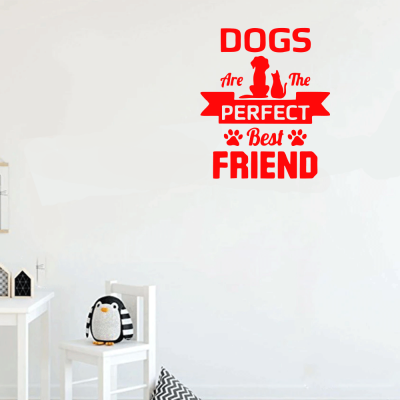 Petshop Ve Veterinerlere Özel Dogs Best Friend Sticker Yapıştırma