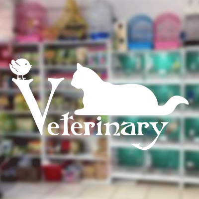 Petshop Ve Veterinerlere Özel Kedi Ve Fare Veterinary Sticker Yapıştırma Petshop Ve Veterinerlere Özel Kedi Ve Fare Veterinary Sticker Yapıştırma