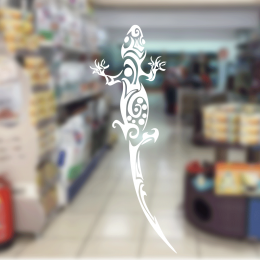  Petshop Ve Veterinerlere Özel Kertenkele Sticker Yapıştırma