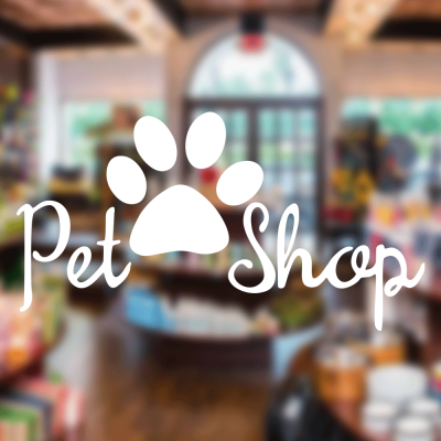 Petshop Ve Veterinerlere Özel Pati Petshop Sticker Yapıştırma