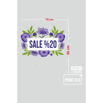 Blue And Green İlkbahar Yaz Koleksiyonu Mağaza Vitrin Cam Stickerı