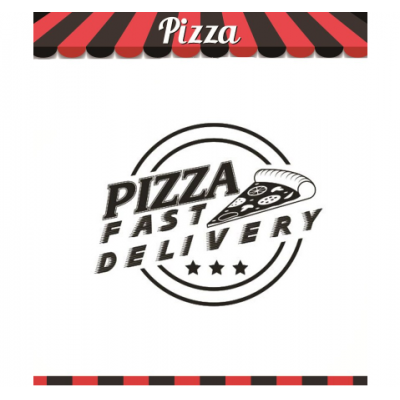 Pizza Fast Delivery Duvar Stickerı