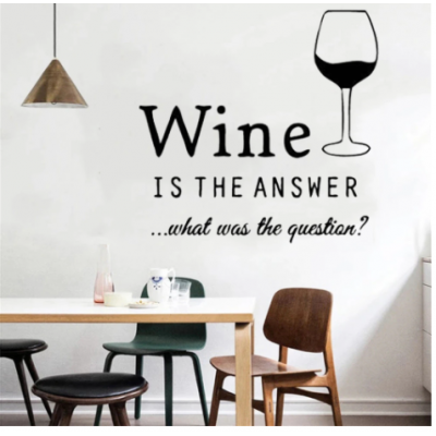 Wine is The Answer  Duvar Stickerı