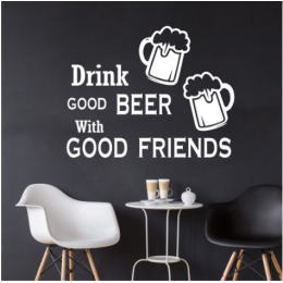 Good Beer Drink & Good Friends  Duvar Stickerı