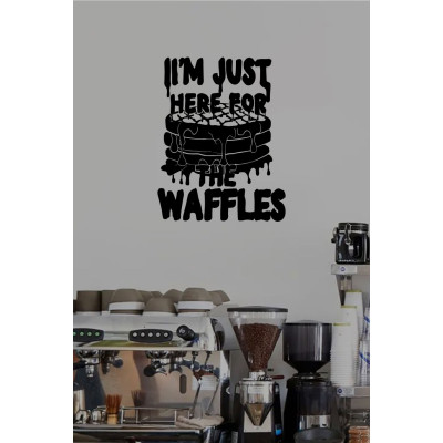 Kafe ve Restoranlara Özel Waffle Yazılı Cam Sticker – Kafe Vitrin Yazısı – Tatlıcı & Krep Dükkanı Cam Dekoru