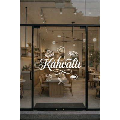 Kahvaltı Yazılı Kafe Duvar Sticker – Tost Yumurta Çay İkonlu Restoran Vinil Çıkartma Kahvaltı Yazılı Kafe Duvar Sticker – Tost Yumurta Çay İkonlu Restoran Vinil Çıkartma