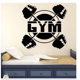 Yüzen Genç Your Name Yazısı Spor Salonu Duvar Stickerı