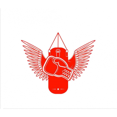 Spor Salonlarına Özel Boks Eldiveni ve Torbası Yazısı Cam Vitrin Sticker Yapıştırma