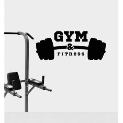 Gym Fitness Halter Yazısı Spor Salonu Duvar Stickerı