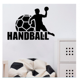 Handball  Yazısı Spor Salonu Duvar Stickerı