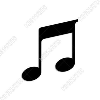 Müzik Notası İşareti Simgesi Duvar Oda Ev Aksesuarı Ahşap Tablo 45x50cm