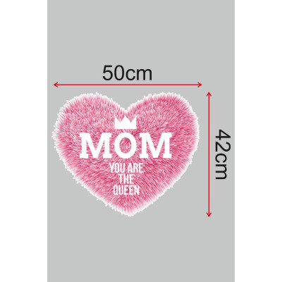 Anneler Günü Mom You Are Queen Cam Vitrin Stickerı 50cm