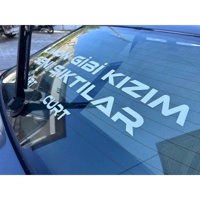 Limon Gibi Kızım Seni Sıktılar Cart Curt Araba Oto Sticker