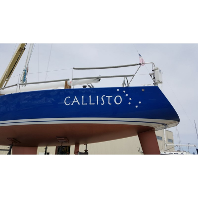 Kişiye ve Tekneye Özel Callisto Yazısı İsim Sticker 