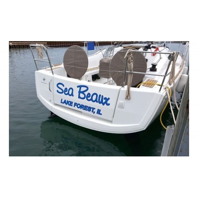 Kişiye ve Tekneye Özel Sea Beaux Yazısı İsim Sticker Kişiye ve Tekneye Özel Sea Beaux Yazısı İsim Sticker