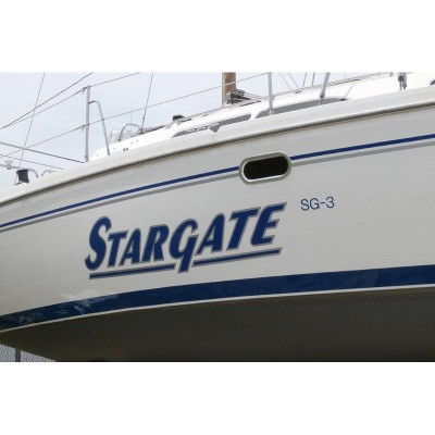 Kişiye ve Tekneye Özel Stargate Yazısı İsim Sticker Kişiye ve Tekneye Özel Stargate Yazısı İsim Sticker