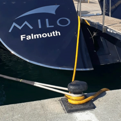 Tekneye Yat'a Özel Filo Falmouth Yazısı Sticker Yapıştırma 